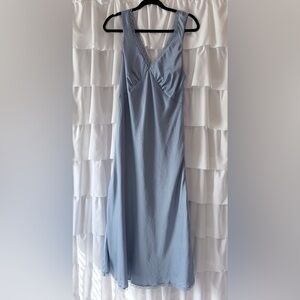 American Eagle Outfitters Strapless Blue Slip Dress NWT